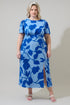 Ariya Garden Bloom Midi Dress Curve